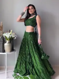 ZAALIMA FASHION Embroidered Semi-Stitched Lehenga & Unstitched Blouse With Dupatta