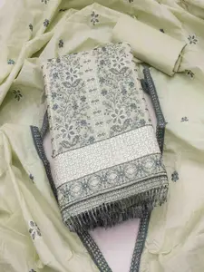 KIMISHA Floral Embroidered Unstitched Dress Material