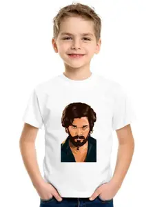 SHUBHAM DESIGNER GALLERY Girls Graphic Printed Round Neck T-shirt