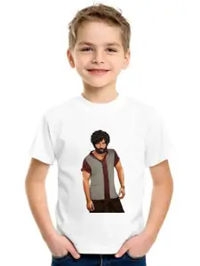 SHUBHAM DESIGNER GALLERY Girls Graphic Printed Round Neck T-shirt