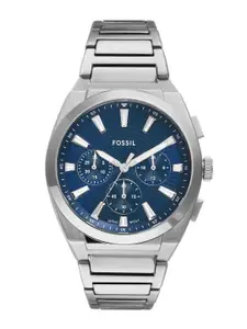Fossil Men Dial & Stainless Steel Straps Analogue Watch FS6104