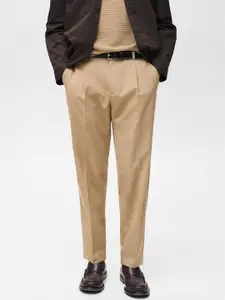 MANGO MAN Slim Fit Pleated Trousers