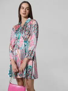 ONLY Women Printed  Fit and Flare Dress