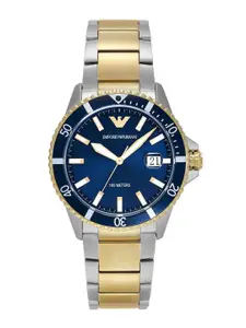 Emporio Armani Men Dial & Stainless Steel Straps Analogue Watch AR11682