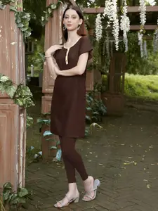 Anouk Rustic Round Neck Straight Kurta