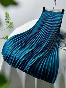 MADE FOR HER LABEL Pleated Midi Skirt