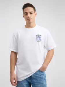 Pepe Jeans Men Graphic Printed Round Neck Cotton Relaxed Fit T-shirt