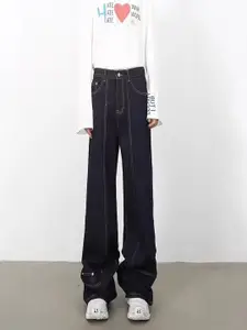 StyleCast x Revolte Men Wide Leg Mid-Rise Jeans