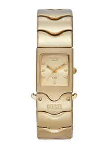 DIESEL Men Dial & Stainless Steel Straps Reset Time Analogue Watch DZ2223-Gold