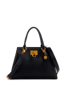 GUESS PU Structured Satchel with Quilted