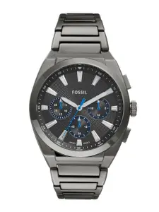 Fossil Men Dial & Stainless Steel Straps Analogue Watch FS6107