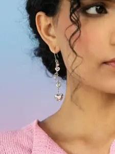 SHAYA Bring in the Cheer 925 Sterling Silver Heart Shaped Drop Earrings