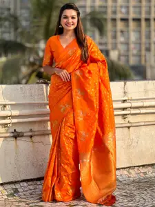 LeeliPeeri Designer Woven Design Silk Blend Saree