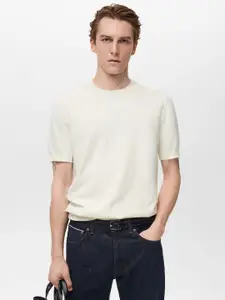 MANGO MAN Pure Cotton Knitted T-shirt