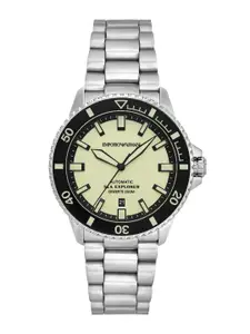 Emporio Armani Men Dial & Stainless Steel Straps Analogue Watch AR60083