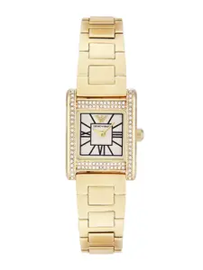 Emporio Armani Women Embellished Dial & Stainless Steel Straps Analogue Watch AR11663