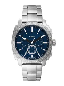 Fossil Men Dial & Stainless Steel Straps Analogue Watch FS6096