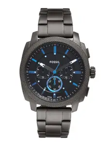 Fossil Men Dial & Stainless Steel Straps Analogue Watch FS6098