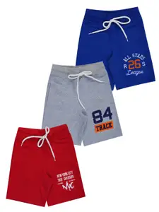 FAZZA Boys Typography Printed Akron Metro Shorts