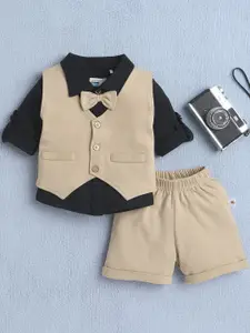 BUMZEE Boys Pure Cotton Shirt with Shorts