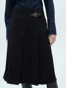 MANGO Pure Cotton Denim Skirt