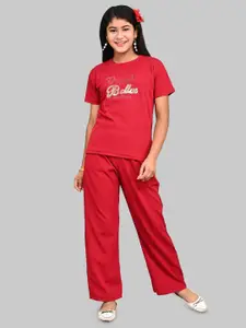 ORIEX THE ORIGINAL FASHION Girls Printed T-shirt With Trousers