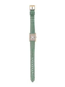 Emporio Armani Women Printed Dial & Leather Straps Analogue Watch AR11661