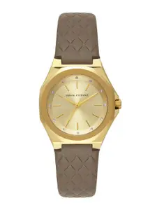 Armani Exchange Women Dial & Leather Straps Analogue Watch AX4617