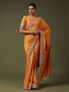 Saree mall Printed Belted Saree