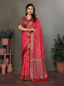 elora Ethnic Motifs Printed Patola Saree