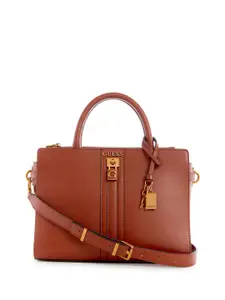 GUESS PU Structured Satchel