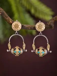 Anvik Artificial Stones Studded Contemporary Drop Earrings