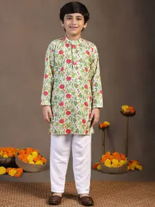Sangria Boys Printed Kurta Set