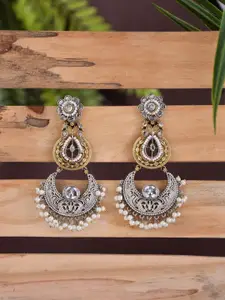 Anvik Artificial Stones Studded & Beaded Contemporary Chandbalis