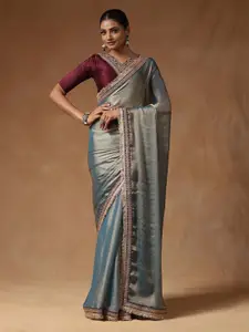 Saree mall Embroidered Sarees With Blouse Piece
