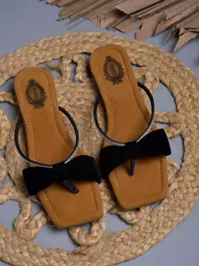 Shoetopia Girls Embellished Open Toe Flats