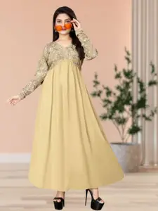 BAESD Ruffled Georgette Fit & Flare Maxi Dress