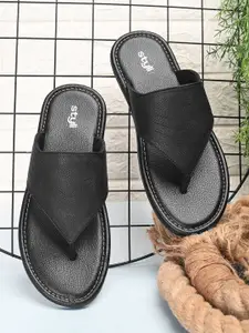Styli Men Faux Leather Casual Sandals