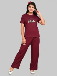ORIEX THE ORIGINAL FASHION Girls Printed T-shirt With Trousers