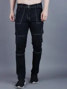 LINARIA Men Classic Tapered Fit Low Distress Jeans