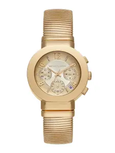Michael Kors Women Printed Dial & Stainless Steel Straps Analogue Watch MK7525