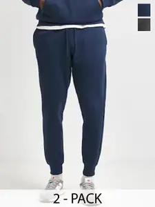 Moda Rapido Men Pack Of 2 Mid-Rise Joggers
