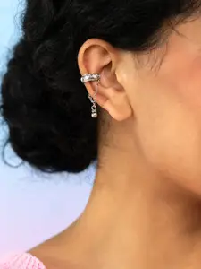 SHAYA Bring in the Laughter 92.5 Sterling Silver Heart Drop Ear Clips