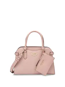 GUESS Printed PU Structured Satchel