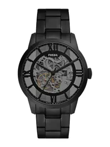 Fossil Men Skeleton Dial & Stainless Steel Straps Analogue Watch ME3269