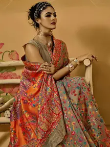 Mitera Woven Design Zari Silk Cotton Saree