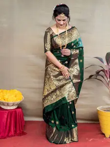 KALINI Ethnic Motifs Zari Banarasi Saree