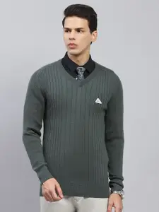 Monte Carlo Men Striped Woollen Pullover