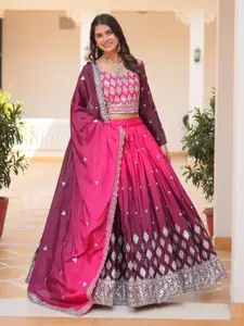 KALINI Embroidered Ready to Wear Lehenga & Blouse With Dupatta