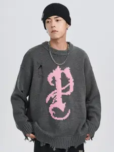 StyleCast Men Typography Printed Pullover